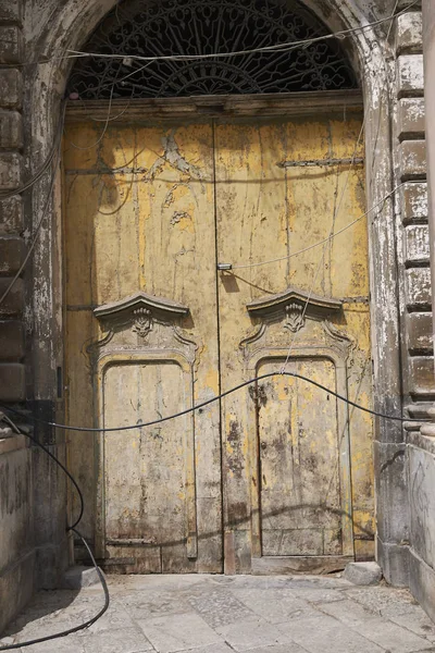 Palermo Italia Septiembre 2018 Puerta Antigua Piazza Pretoria — Foto de Stock