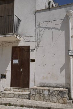 Scopello, İtalya - 01 Eylül 2018 : Santa Maria delle Grazie kilisesinin görünümü