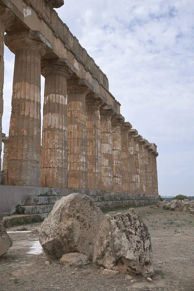 Selinunte Italia Settembre 2018 Veduta Del Tempio Hera Tempio — Foto Stock