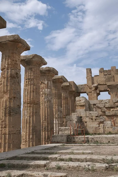 Selinunte Italia Settembre 2018 Veduta Del Tempio Hera Tempio — Foto Stock