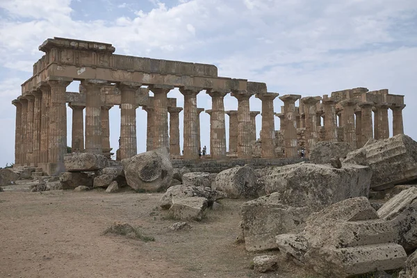 Selinunte Italia Settembre 2018 Veduta Del Tempio Hera Tempio Delle — Foto Stock