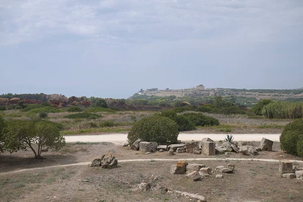 Selinunte Italy September 2018 View Selinunte Archaeological Park Acropoli Background — Stock Photo, Image