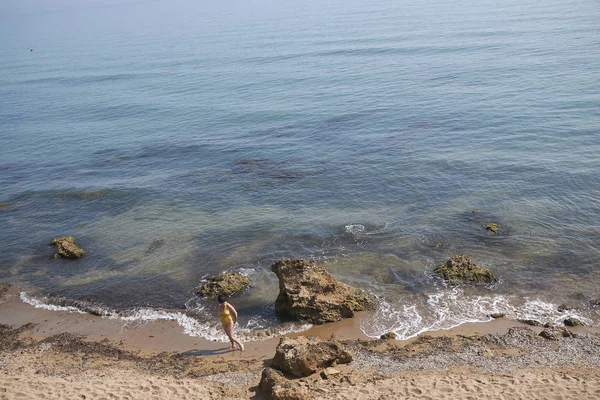 Selinunte Itália Setembro 2018 Vista Praia Marinella Selinunte — Fotografia de Stock