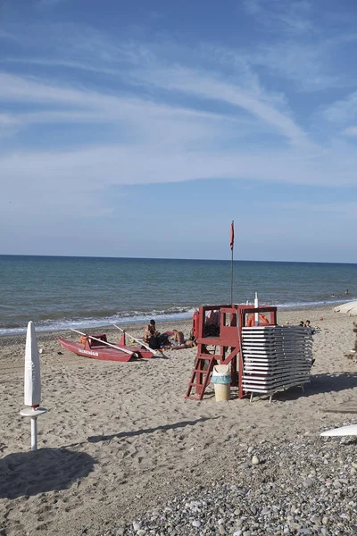 Gorgo Lungo Itálie Září 2018 Pohled Pláž Gorgo Lungo — Stock fotografie