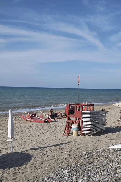 Gorgo Lungo Italien September 2018 Utsikt Över Gorgo Lungo Beach — Stockfoto