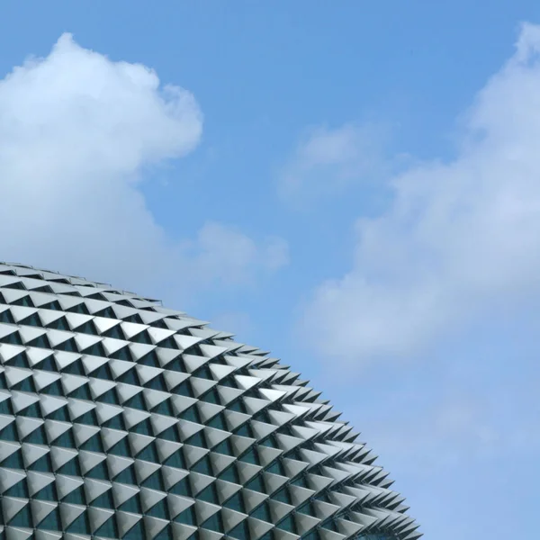 Singapur, Singapur - 05 Şubat 2002 : Esplanade Manzarası - Tiyatrolar On the Bay (Durian)