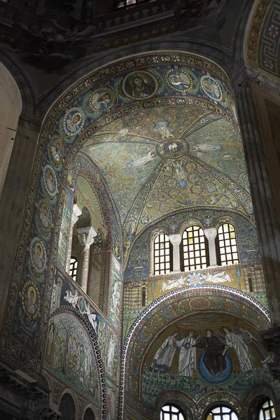 Ravenna Italia Agosto 2019 Vista Del Interior Basílica San Vitale — Foto de Stock