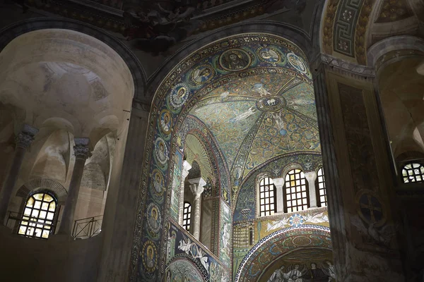 Ravenna Italia Agosto 2019 Vista Del Interior Basílica San Vitale — Foto de Stock