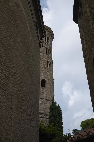 Ravenna Agosto 2019 Veduta Del Campanile Del Duomo Ravenna — Foto Stock