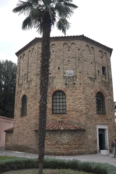 Ravenna Italia Agosto 2019 Vista Exterior Battistero Neoniano —  Fotos de Stock