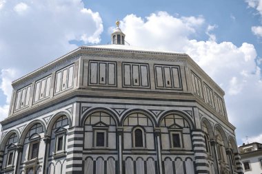 Firenze, İtalya - 21 Haziran 2018 : Floransa Baptistery Görünümü (Battistero di San Giovanni)