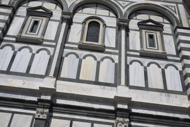 Firenze, İtalya - 21 Haziran 2018 : Floransa Baptistery Görünümü (Battistero di San Giovanni)