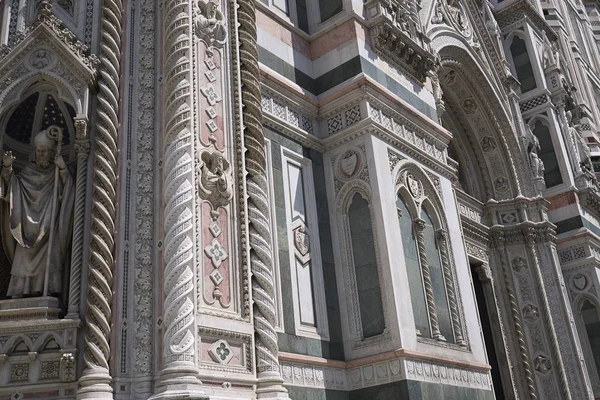 Firenze Giugno 2018 Particolari Del Duomo Firenze Cattedrale Santa Maria — Foto Stock