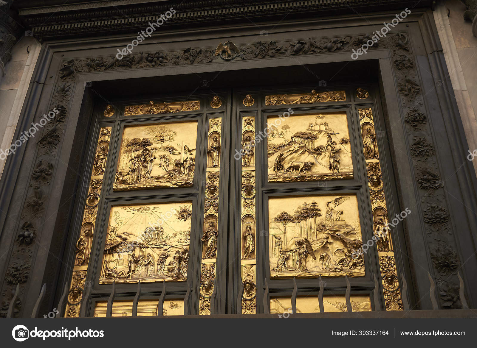 Florence Italy February 2019 Details Florence Baptistery