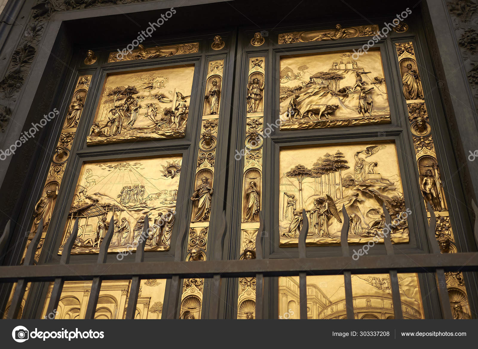 Florence Italy February 2019 Details Florence Baptistery