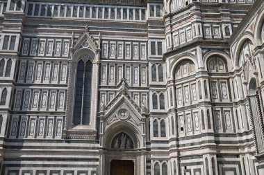 Firenze, İtalya - 21 Haziran 2018 : Floransa Katedrali'nin detayları (Cattedrale di Santa Maria del Fiore)