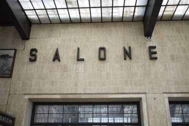 Firenze, İtalya - 21 Haziran 2018 : Santa Maria Novella Florence tren istasyonunun görünümü