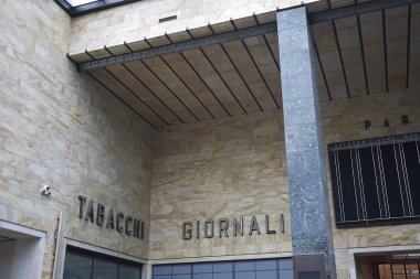 Firenze, İtalya - 21 Haziran 2018 : Santa Maria Novella Florence tren istasyonunun görünümü