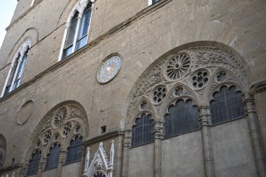 Floransa, İtalya - 27 Şubat 2019 : Orsanmichele Kilisesi'nin Görünümü