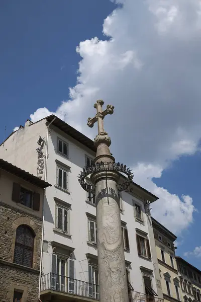 Firenze Włochy Czerwca 2018 Kolumna Zanobi — Zdjęcie stockowe