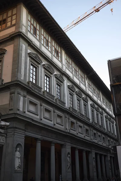 Floransa, İtalya - 27 Şubat 2019 : Uffizi Galerisi Görünümü 