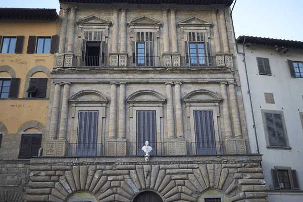 Florencja Włochy Lutego 2019 Widok Palazzo Uguccioni — Zdjęcie stockowe