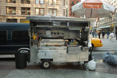 New York, Amerika Birleşik Devletleri - 04 Ekim 2008: New York'ta Food Truck