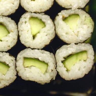 Vejetaryen Suşi yakın çekim