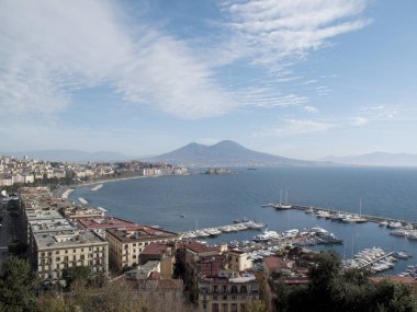 Napoli, İtalya - 31 Aralık 2009: Napoli'nin Görünümü