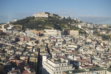 Napoli, İtalya - 13 Aralık 2014: Napoli Manzarası