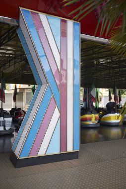 Milano, İtalya - 18 Temmuz 2017 : Lunapark