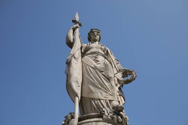 Treviso, İtalya - 26 Mart 2018: Teresona heykelinin görünümü