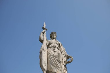 Treviso, İtalya - 26 Mart 2018: Teresona heykelinin görünümü