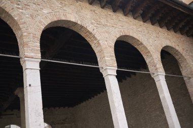 Treviso, İtalya - 29 Mayıs 2018: Loggia dei Cavalieri görünümü