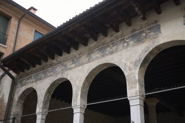 Treviso, İtalya - 29 Mayıs 2018: Loggia dei Cavalieri görünümü