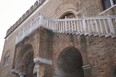 Treviso, İtalya - 29 Mayıs 2018: Palazzo dei Trecento görünümü