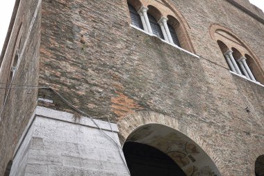 Treviso, İtalya - 29 Mayıs 2018: Palazzo dei Trecento görünümü