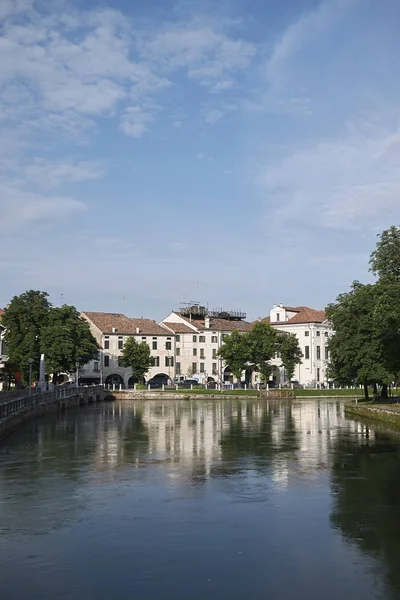 Treviso Włochy Maja 2018 Widok Rzekę Sile Treviso — Zdjęcie stockowe