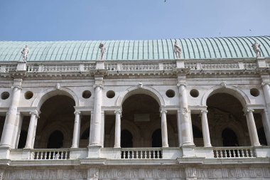 Vicenza, İtalya - 26 Mayıs 2018 : Palladiana Bazilikası Görünümü