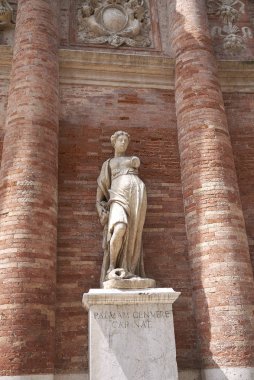 Vicenza, İtalya - 26 Mayıs 2018: Palazzo del Capitaniato'nun ayrıntıları