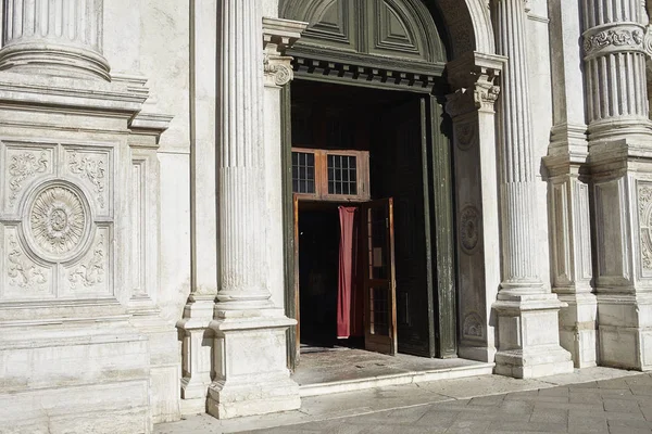 Venezia Itálie Září 2015 Vchod Kostela Santa Maria Della Visitazione — Stock fotografie