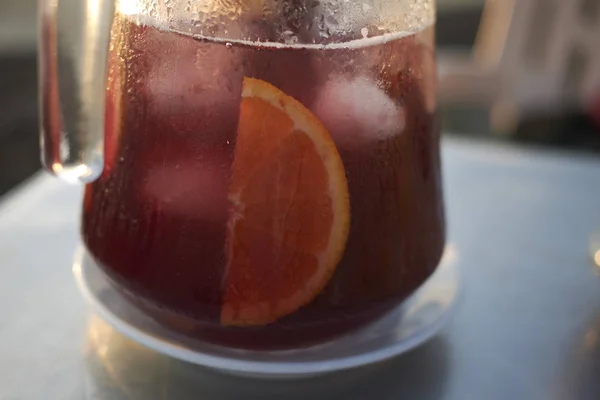 Bebida Sangria Como Aperitivo — Fotografia de Stock