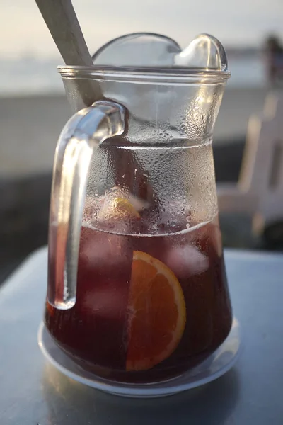 Bebida Sangria Como Aperitivo — Fotografia de Stock