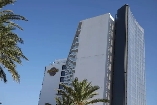 Ibiza España Agosto 2019 Vista Del Hard Rock Hotel Playa — Foto de Stock