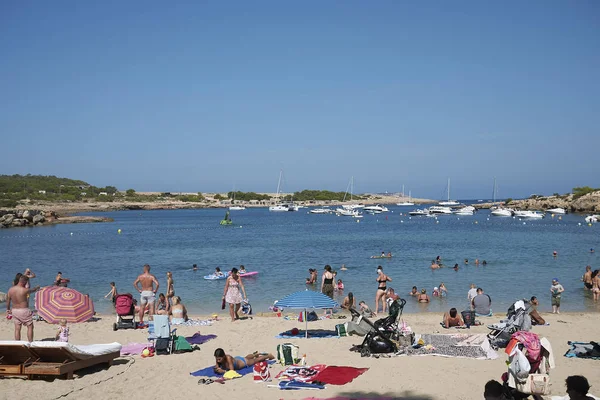 Ibiza España Septiembre 2019 Vista Playa Port Torrent — Foto de Stock
