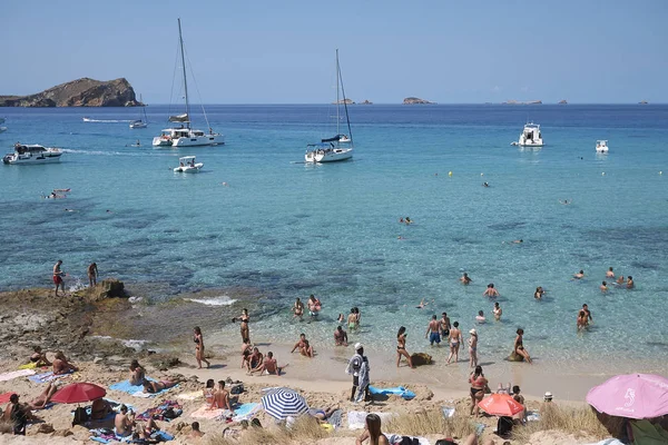 Ibiza España Septiembre 2019 Vista Platges Comte — Foto de Stock