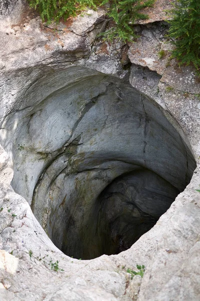 Cavaglia Schweiz Juli 2020 Blick Auf Giganten Töpfe Garten Des — Stockfoto