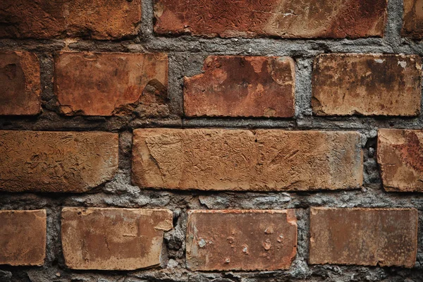 Full Frame Image Old Brick Wall Cement Background — Stock Photo, Image