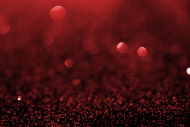 Kırmızı glitter ve bokeh arka plan