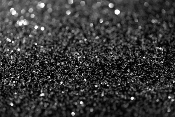 Abstract Dark Glowing Silver Glitter Texture — Stock Photo, Image